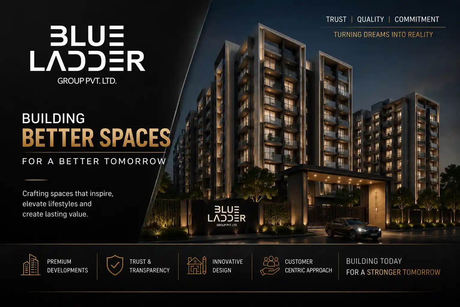 Blue Ladder Group official logo for commercial projects in Dombivli