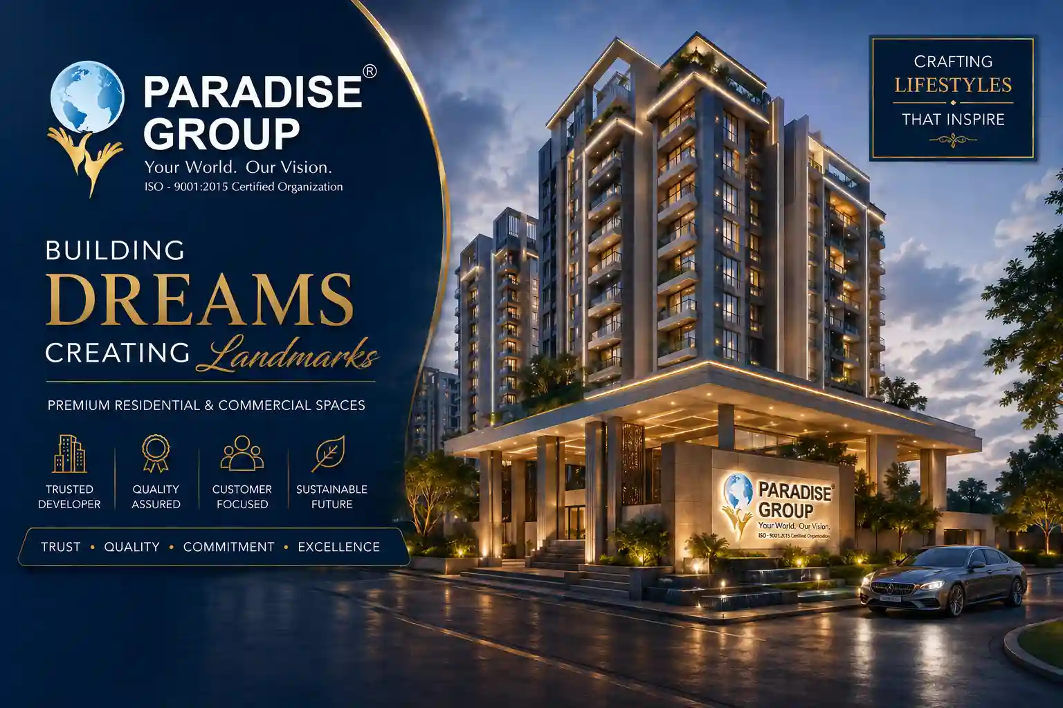 Paradise Group Dombivli township projects and luxury apartments