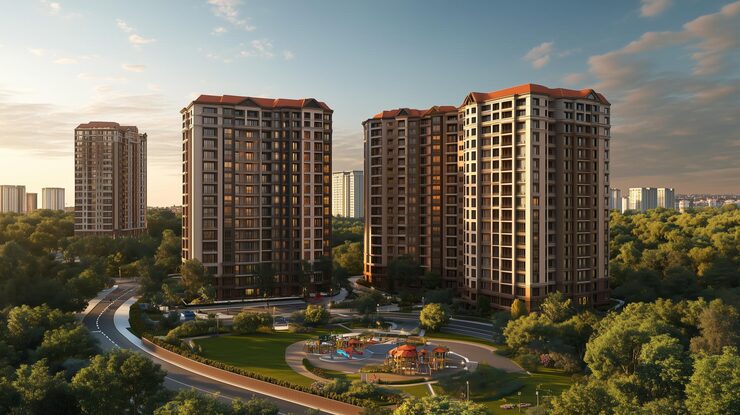 Kohinoor Highland under construction 1 and 2 BHK tower in Dombivli East